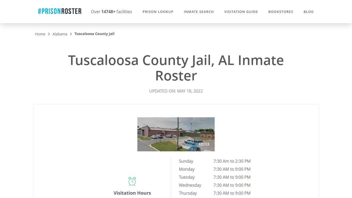 Tuscaloosa County Jail, AL Inmate Roster